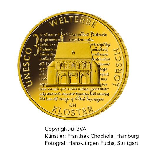 100 Euro Gold 2014 Kloster Lorsch Moroder Scheideanstalt Essen