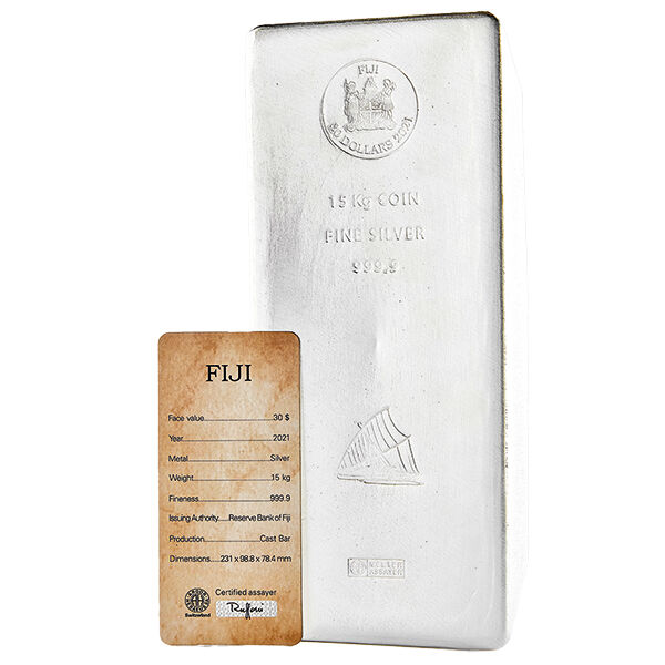 15000 g Silbermünzbarren Fiji Argor-Heraeus 15000 g Silbermünzbarren Fiji Argor-Heraeus