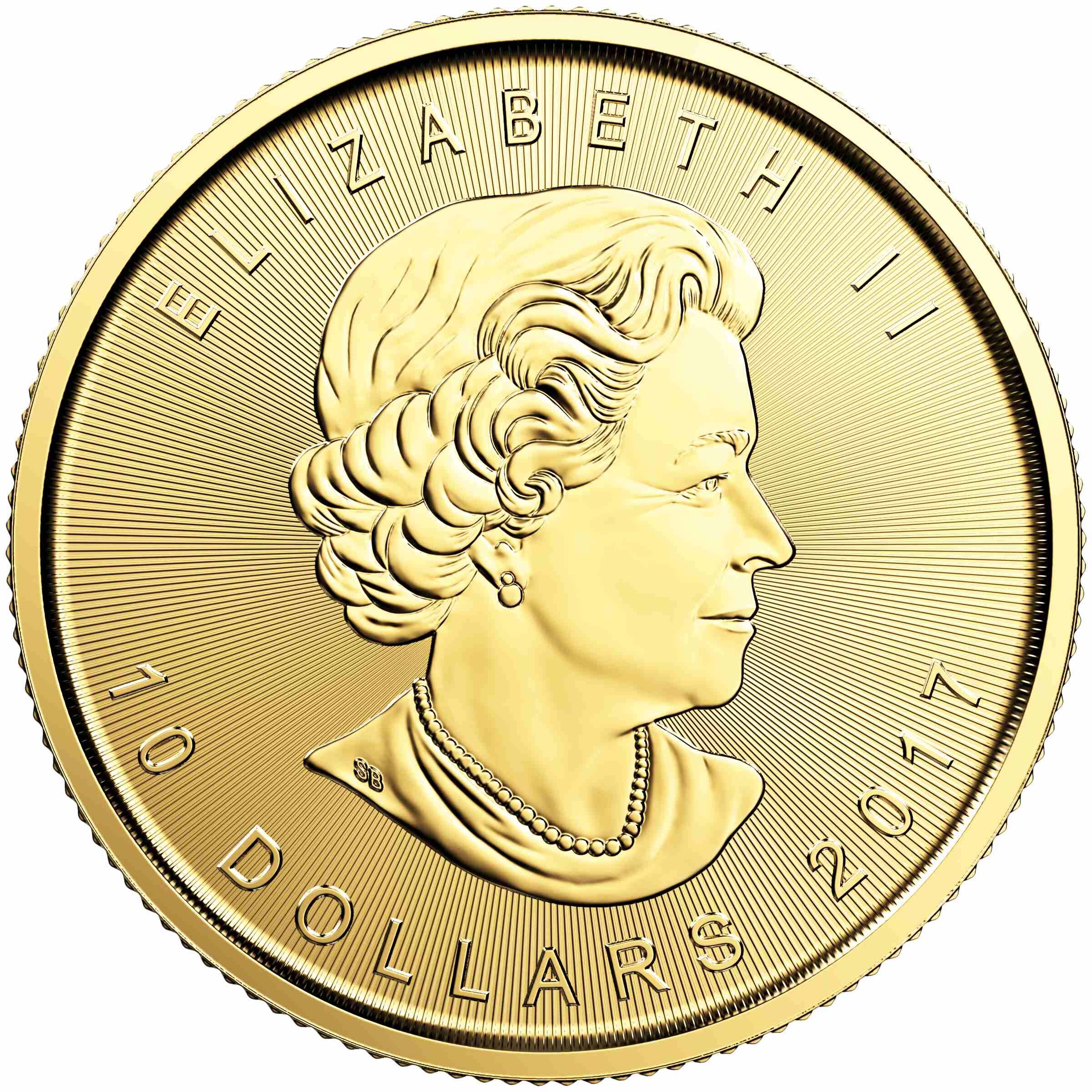 Münze Elizabeth die zweite, 10 Dollar