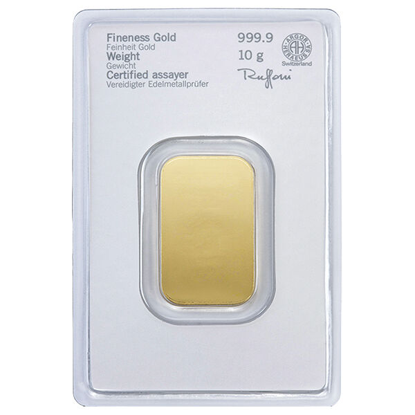 10 g Goldbarren Heraeus 10 g Goldbarren Heraeus