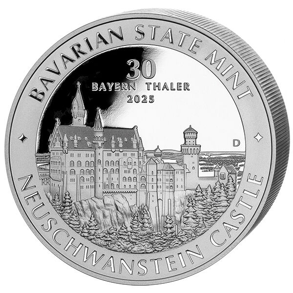 1 kg Silbermünze Bayern Thaler "Neuschwanstein" 2025