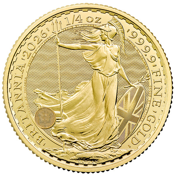 1/4 Unze Goldmünze Britannia 2026
