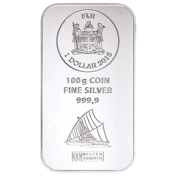 100 g Silbermünze Fiji Münzbarren Argor-Heraeus 100 g Silbermünze Fiji Münzbarren Argor-Heraeus