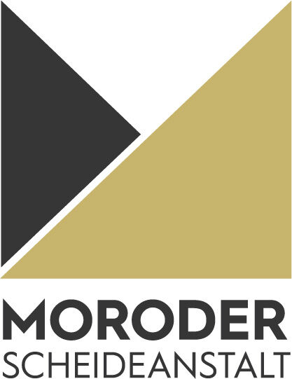 Logo der Moroder Scheideanstalt mit Claim in RGB-Darstellung
