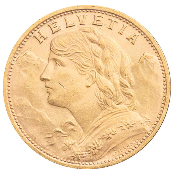 20 Franken Goldmünze Vreneli