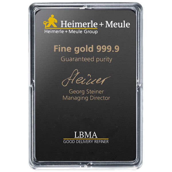 25 x 1 g Goldbarren Heimerle und Meule UnityBar LBMA zertifiziert 25 x 1 g Goldbarren Heimerle und Meule UnityBar LBMA zertifiziert