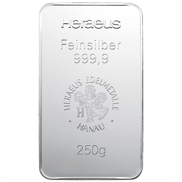 250 g Silberbarren (diverse Hersteller) LBMA zertifiziert 250 g Silberbarren (diverse Hersteller) LBMA zertifiziert