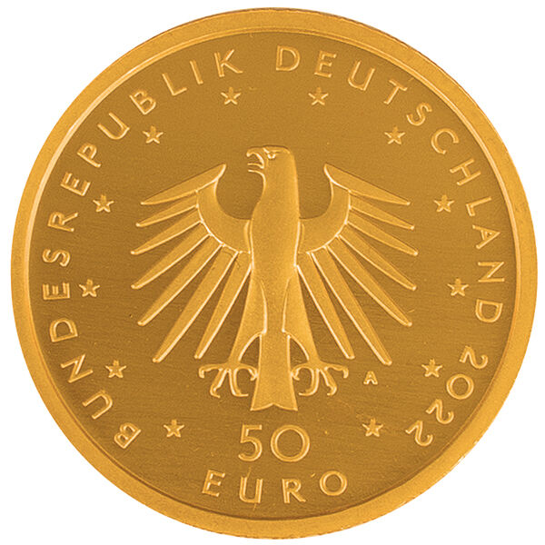 1/4 Unze Goldmünze 50 Euro Musikinstrumente Konzertgitarre 2022