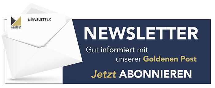 Newsletter-Banner zur Anmeldung für die goldene Post der Moroder Scheideanstalt