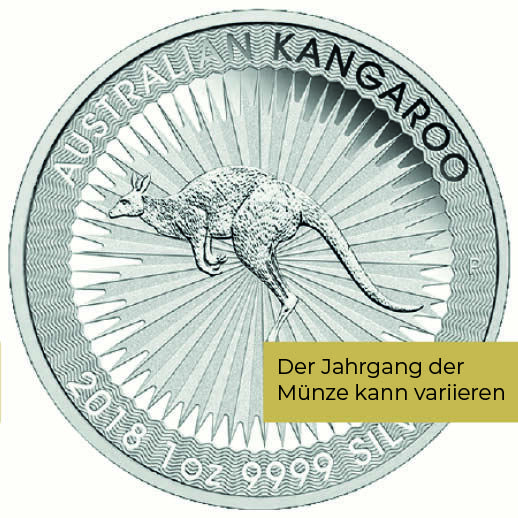 1 Unze Silber Australian Kangaroo (diverse Jahrgänge) 1 Unze Silber Australian Kangaroo (diverse Jahrgänge)
