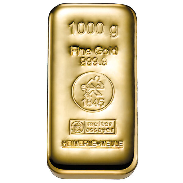 1 kg Goldbarren Heimerle und Meule 1 kg Goldbarren Heimerle und Meule