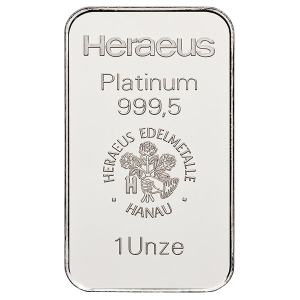 1 Unze Platinbarren (diverse Hersteller) LPPM zertifiziert 1 Unze Platinbarren (diverse Hersteller) LPPM zertifiziert