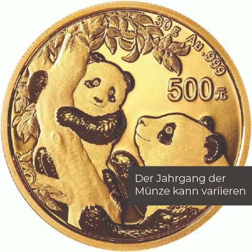30 g Gold China Panda (diverse Jahrgänge) 30 g Gold China Panda (diverse Jahrgänge)
