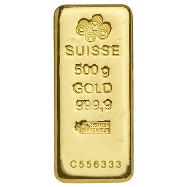 500 g Goldbarren PAMP