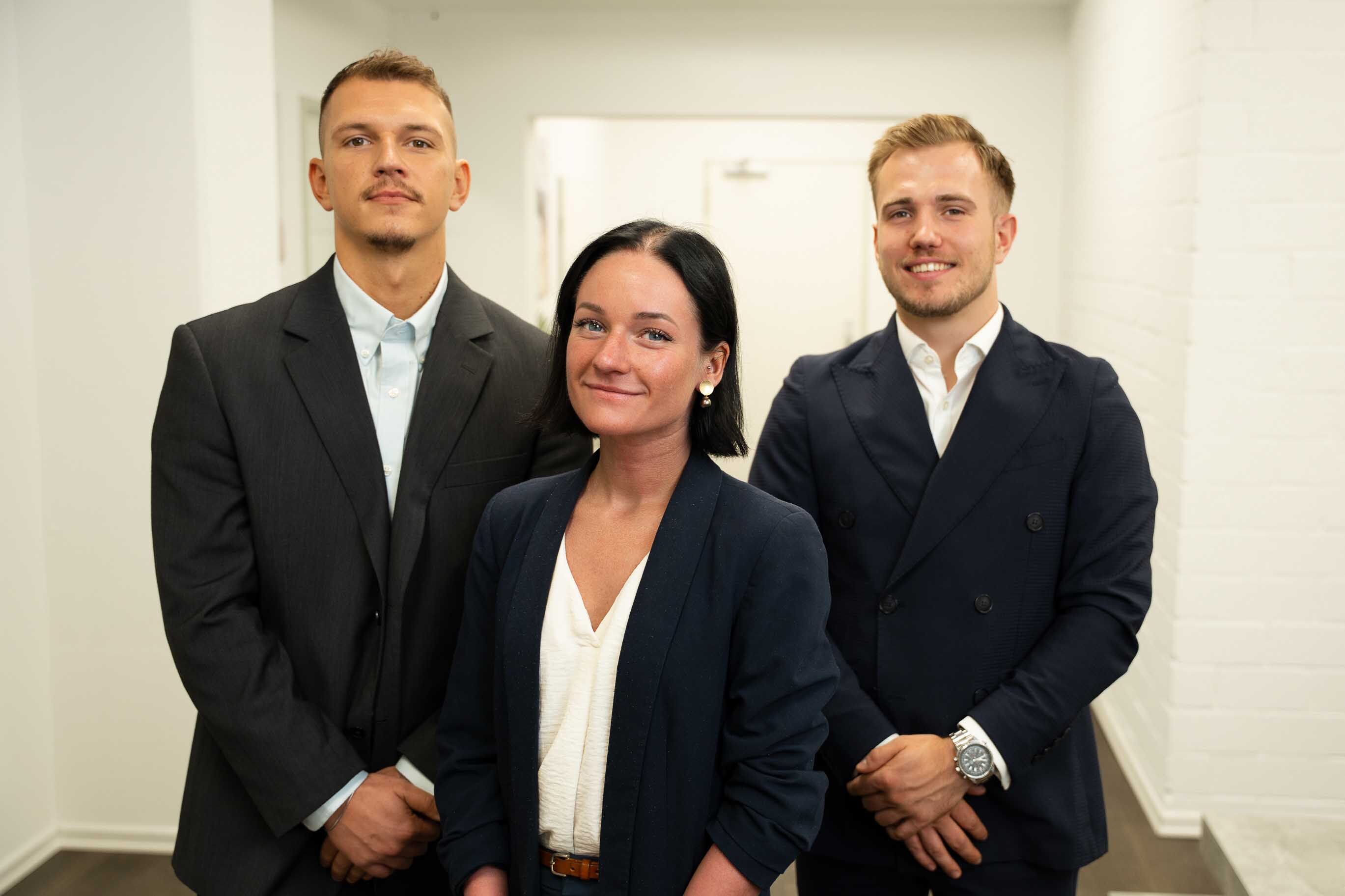 Vertriebsteam mit Popella, Paaßen und Schäfer