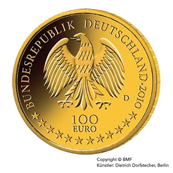 100 Euro Gold 1/2 Unze 2010 UNESCO Welterbe Würzburger Residenz & Hofgarten