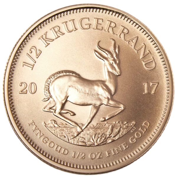 1/2 Unze Goldmünze Krügerrand (diverse Jahrgänge) 1/2 Unze Goldmünze Krügerrand (diverse Jahrgänge)
