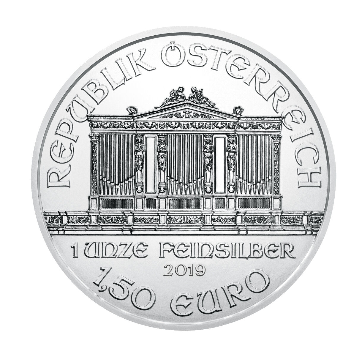 republik-oesterreich-wiener-philharmoniker-1-unze-silber Instrumente Wiener Philharmoniker 1 Silber Unze 1,5  Euro