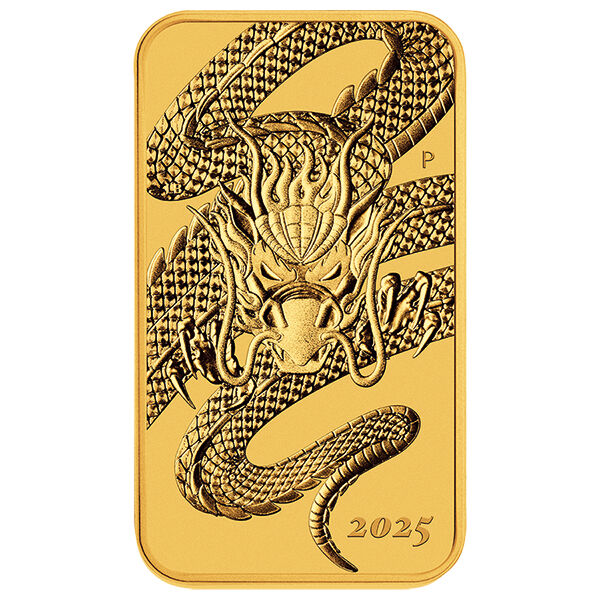 1 Unze Goldmünze Dragon Rectangle 2025