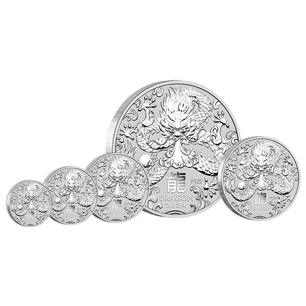 1 kg Silbermünze Lunar III Jahr des Drachen 2024