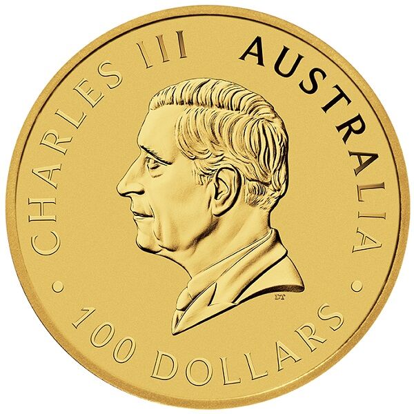 1 Unze Gold Australian Kangaroo 2024 Vorderseite Moroder Scheideanstalt