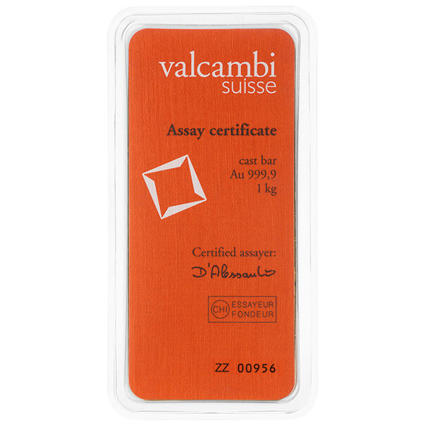 1 kg Goldbarren Valcambi 1 kg Goldbarren Valcambi