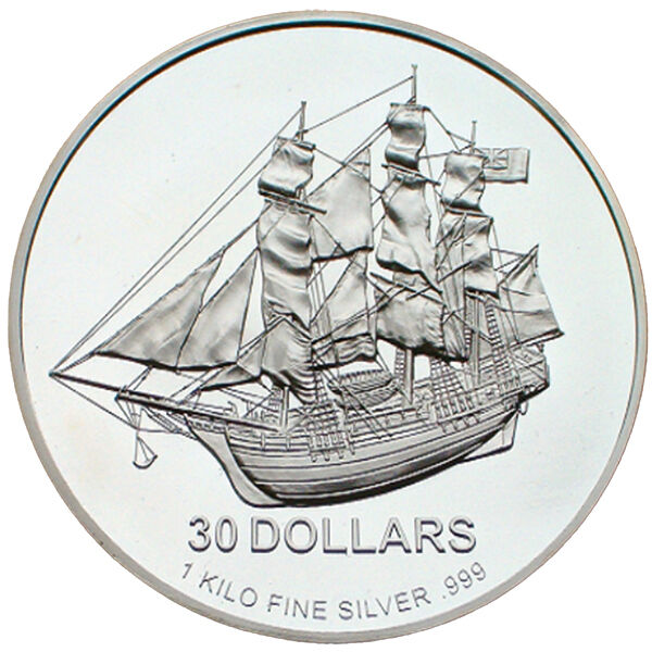 1 kg Silbermünze Cook Island diverse Jahrgänge