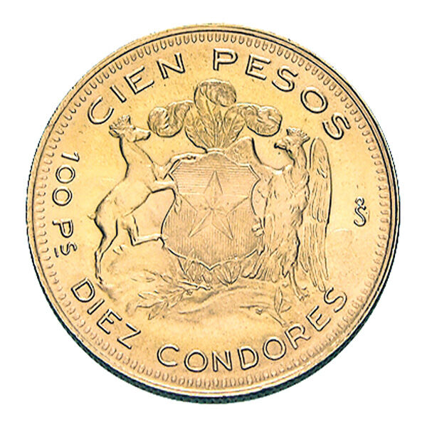 100 Pesos Gold Chile (diverse Jahrgänge) 100 Pesos Gold Chile (diverse Jahrgänge)