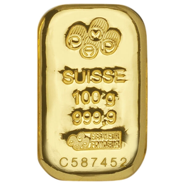 100 g Goldbarren PAMP 100 g Goldbarren PAMP