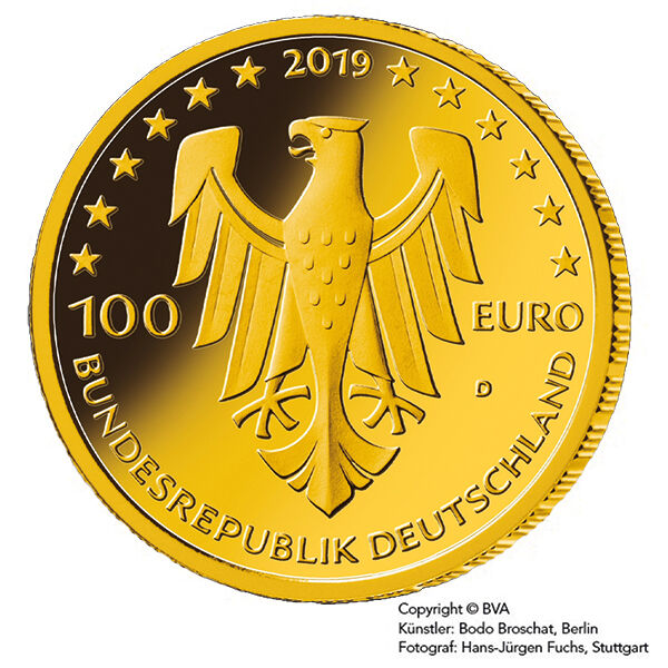 100 Euro Gold 1/2 Unze 2019 Dom zu Speyer