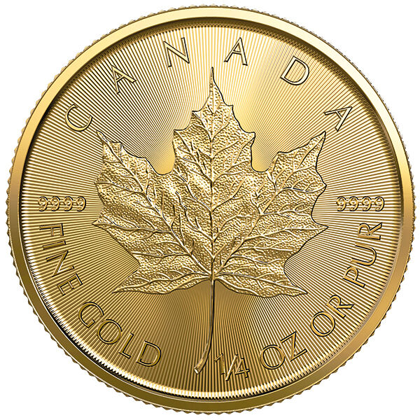 1/4 Unze Goldmünze Maple Leaf (diverse Jahrgänge) 1/4 Unze Goldmünze Maple Leaf (diverse Jahrgänge)