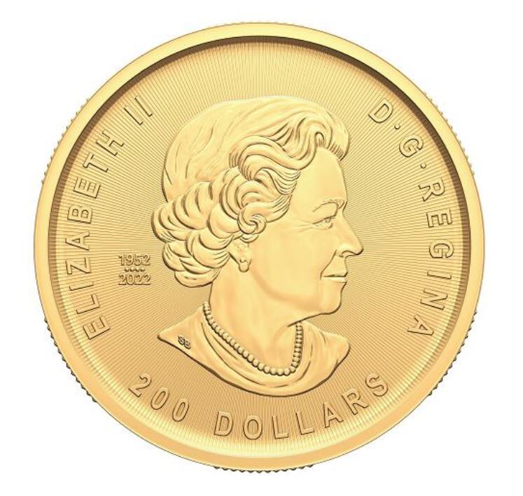 1 Unze Goldmünze Rückseite Weg des Goldes Royal Canadian Mint 2023