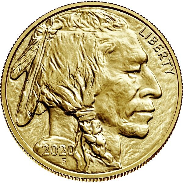 American Buffalo Goldmünze 1 Unze Vorderseite American Buffalo Goldmünze 1 Unze Vorderseite