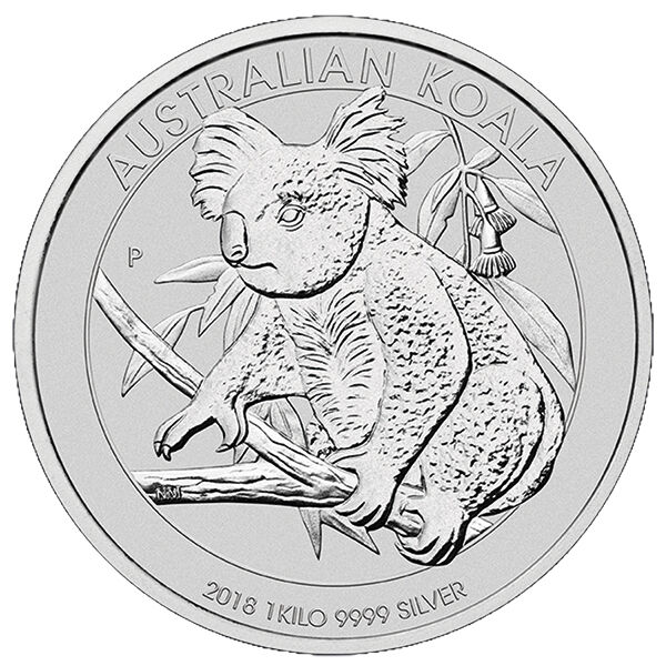 1 kg Silbermünze Australian Koala (diverse Jahrgänge)