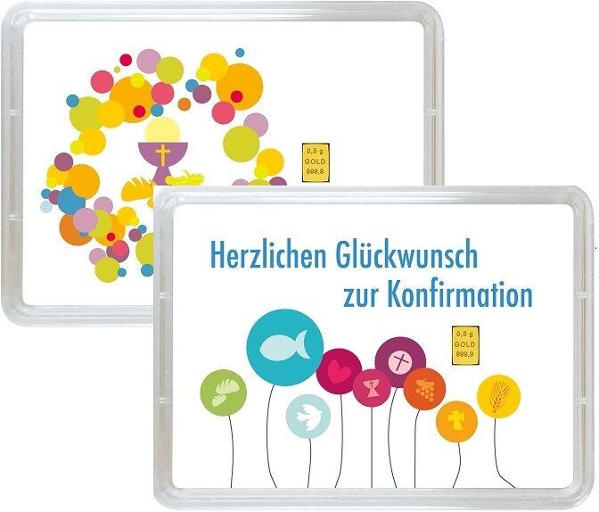0,5g Goldbarren Geschenk Konfirmation Moroder Scheideanstalt 0,5g Goldbarren Geschenk Konfirmation Moroder Scheideanstalt