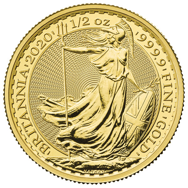 1/2 Unze Gold Britannia (diverse Jahrgänge)