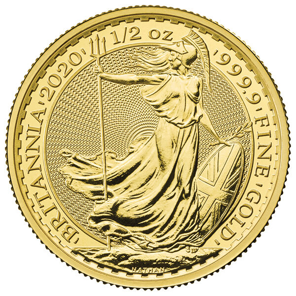 1/2 Unze Goldmünze Britannia (diverse Jahrgänge) 1/2 Unze Goldmünze Britannia (diverse Jahrgänge)