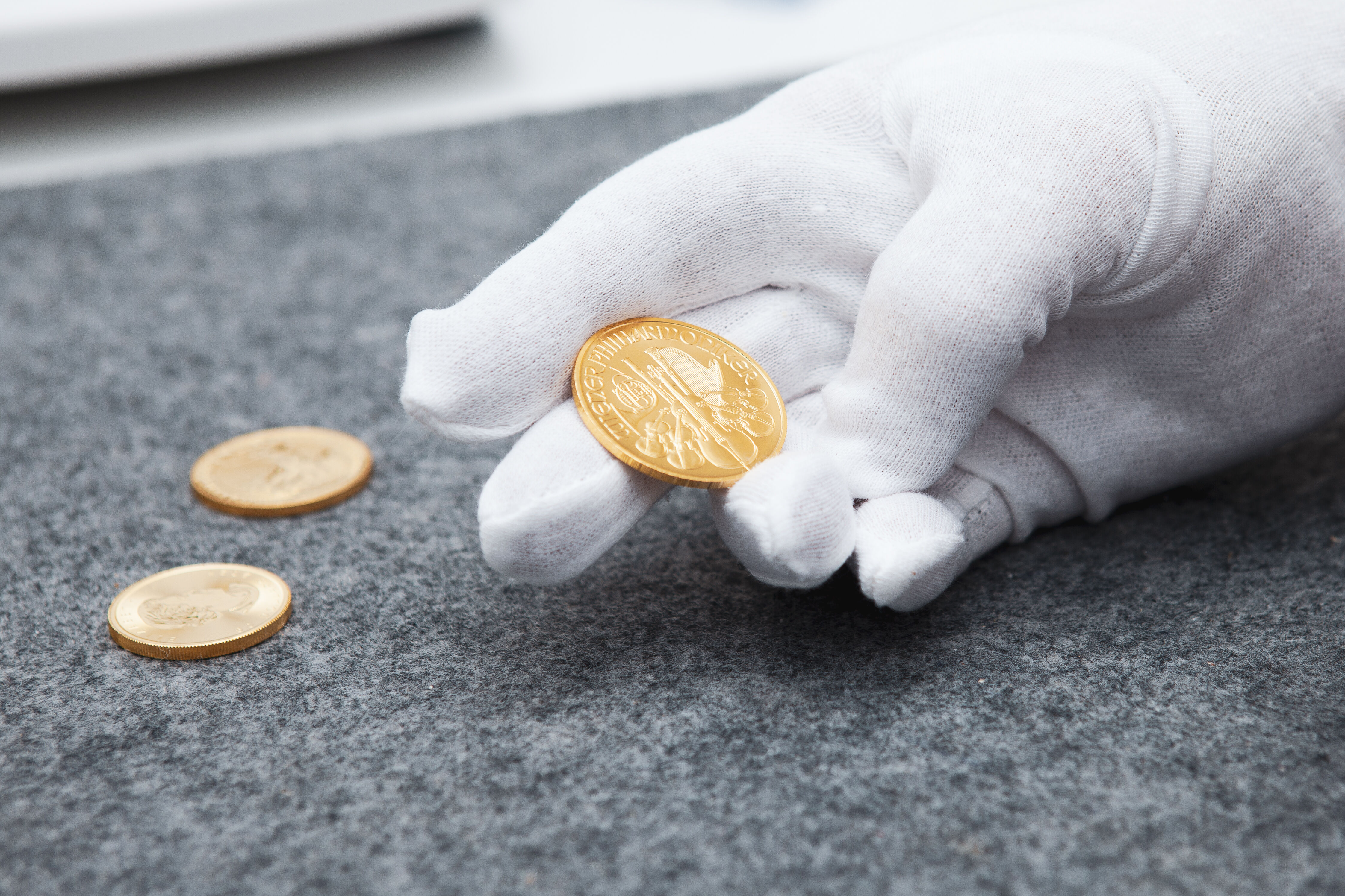 Goldmünzen als Beispiel für den Verkauf von Anlagemünzen aus Gold