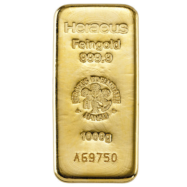 1 kg Goldbarren Heraeus 1 kg Goldbarren Heraeus