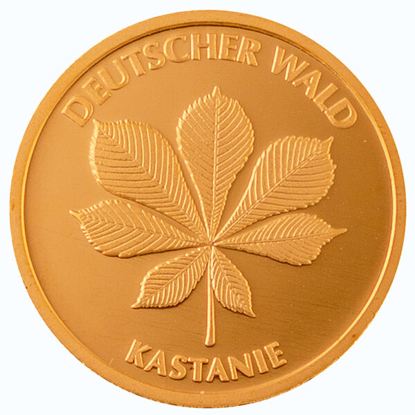 1/8 Unze Gold 20 Euro Deutscher Wald Kastanie 2014