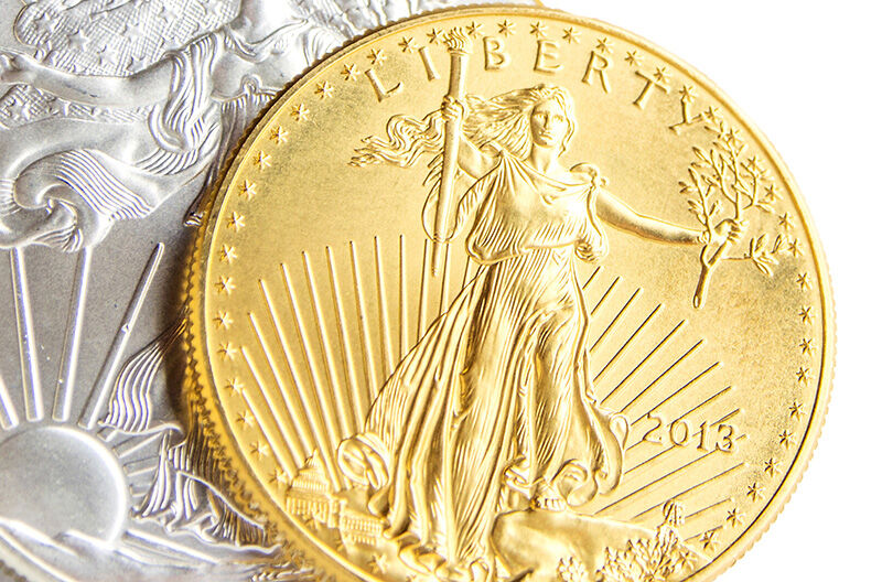 silbermuenzen-goldmuenzen-spotpreis-moroder-scheideanstalt Silbermünze und Goldmünze American Eagle bei der Moroder Scheideanstalt