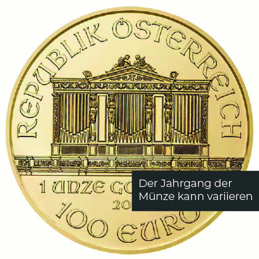 1 Unze Gold Wiener Philharmoniker (diverse Jahrgänge) 1 Unze Gold Wiener Philharmoniker (diverse Jahrgänge)
