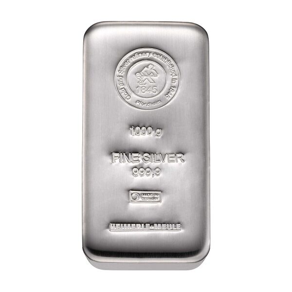 barren-silber-1000-gramm Silberbarren 1000g von Heimerle + Meule