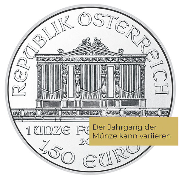 1 Unze Silber Wiener Philharmoniker (diverse Jahrgänge) 1 Unze Silber Wiener Philharmoniker (diverse Jahrgänge)