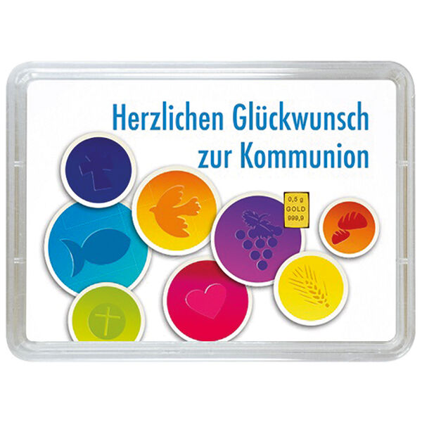 0,5 g Goldbarren Kommunion Valcambi