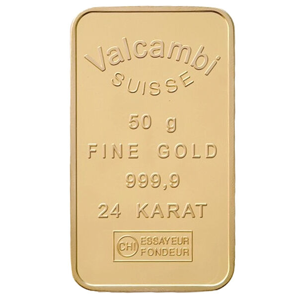 50 g Goldbarren Valcambi