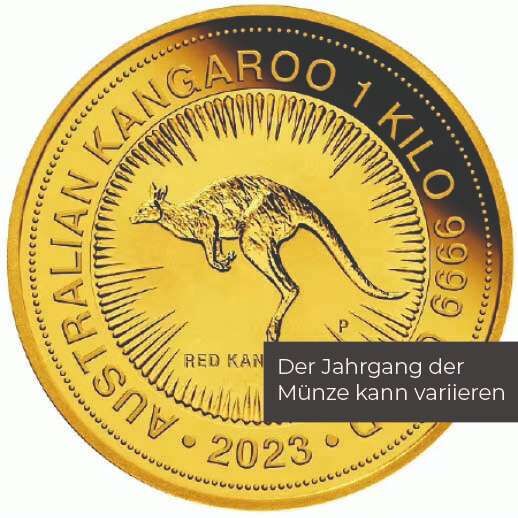 1 kg Gold Australian Kangaroo (diverse Jahrgänge) 1 kg Gold Australian Kangaroo (diverse Jahrgänge)