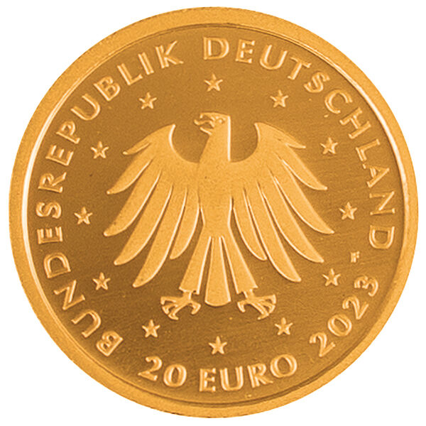 1/8 Unze Goldmünze 20 Euro Rückkehr der Wildtiere Steinbock 2023