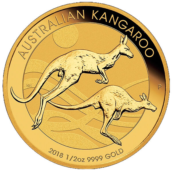 1/2 Unze Goldmünze Australian Kangaroo (diverse Jahrgänge) 1/2 Unze Goldmünze Australian Kangaroo (diverse Jahrgänge)