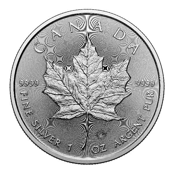 1 Unze Silbermünze Maple Leaf Vorderseite 2025 Moroder Scheideanstalt GmbH